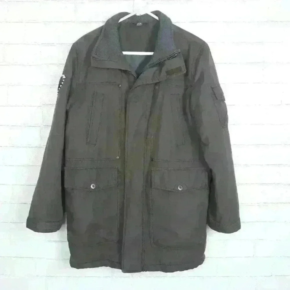 Zara Kids Heart Patch Quilted Coat Jacket